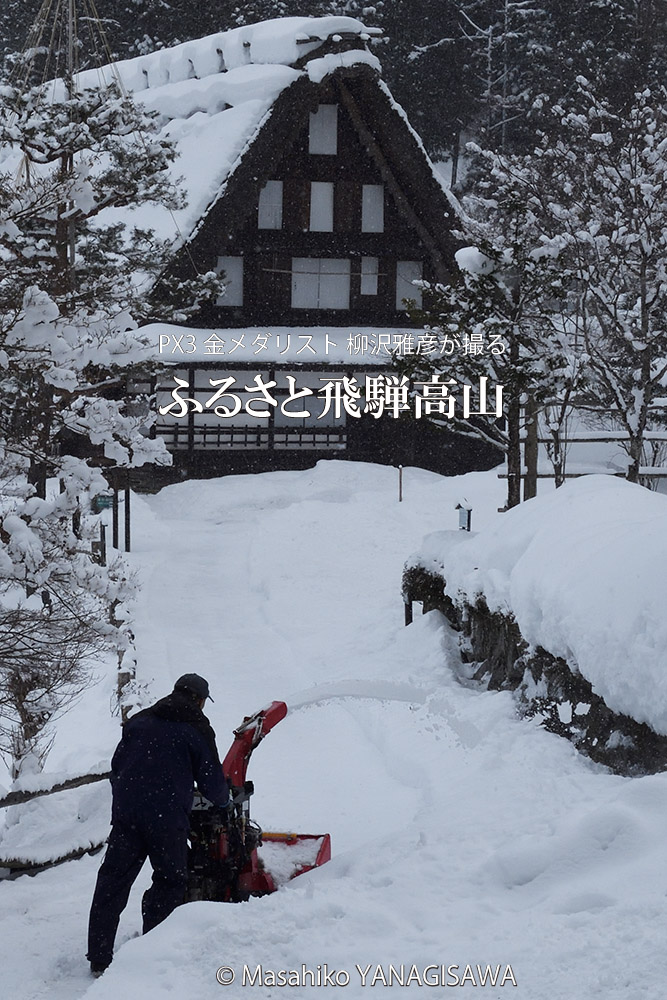 飛騨高山の雪景色(合掌造り)　撮影・柳沢雅彦